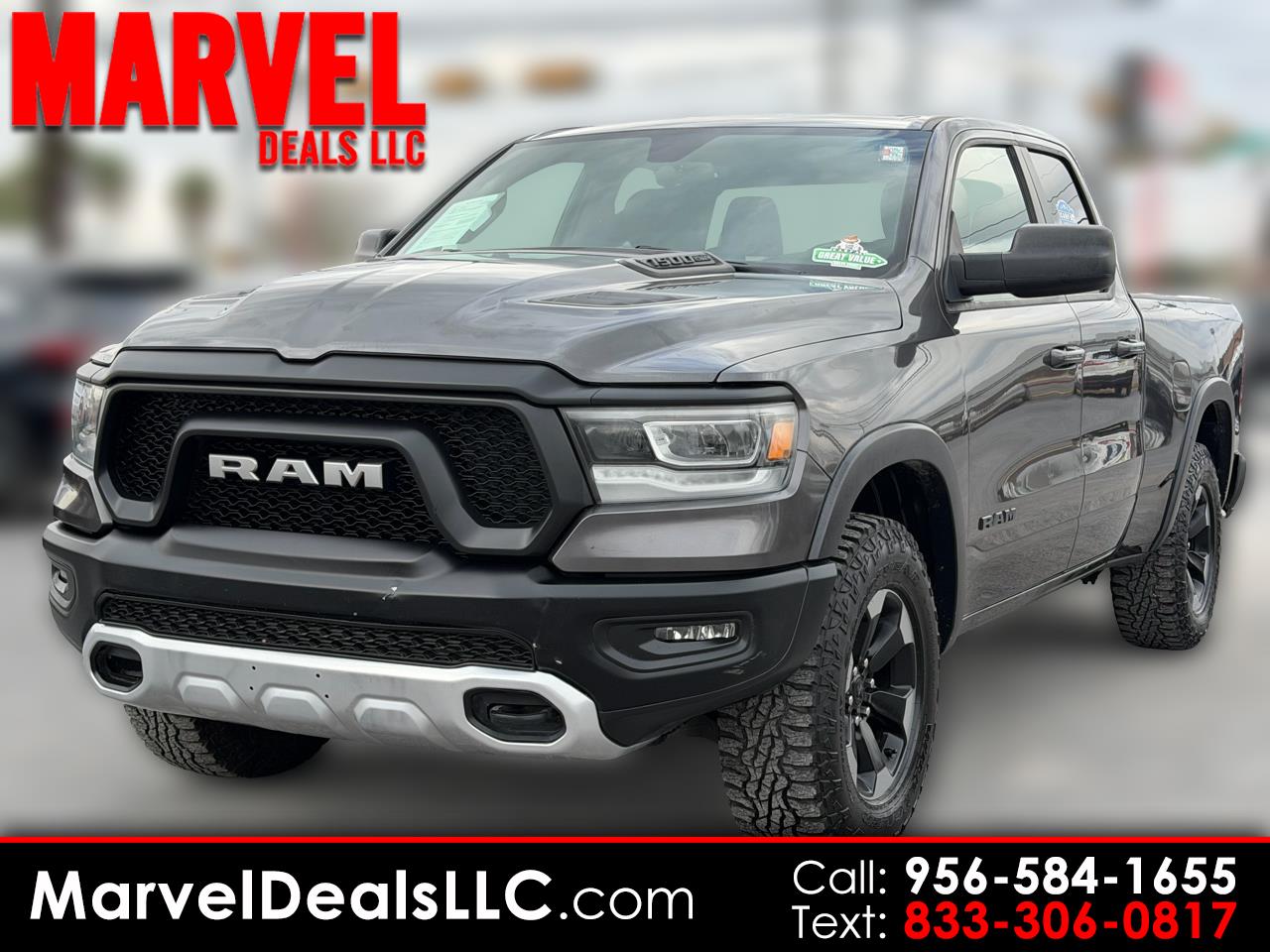 2019 RAM 1500 Rebel 4x4 Quad Cab 6'4" Box