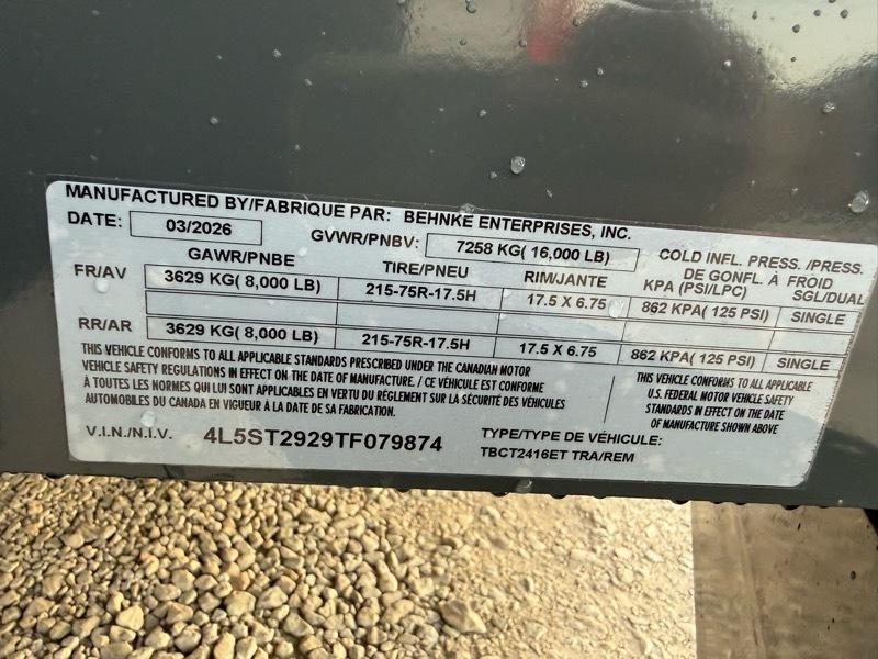 B-B Trailer Tilt Trailer  2026