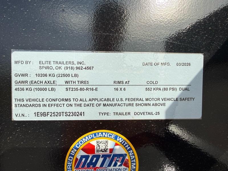 Elite Trailer Manufacturing Unknown  2026