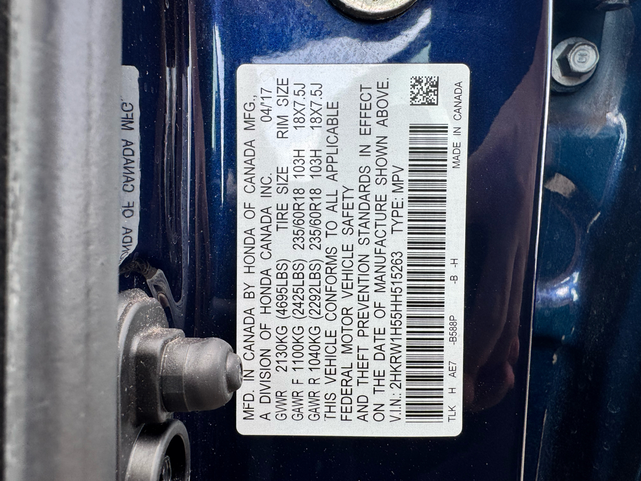 Honda CR-V EX 2WD 2017