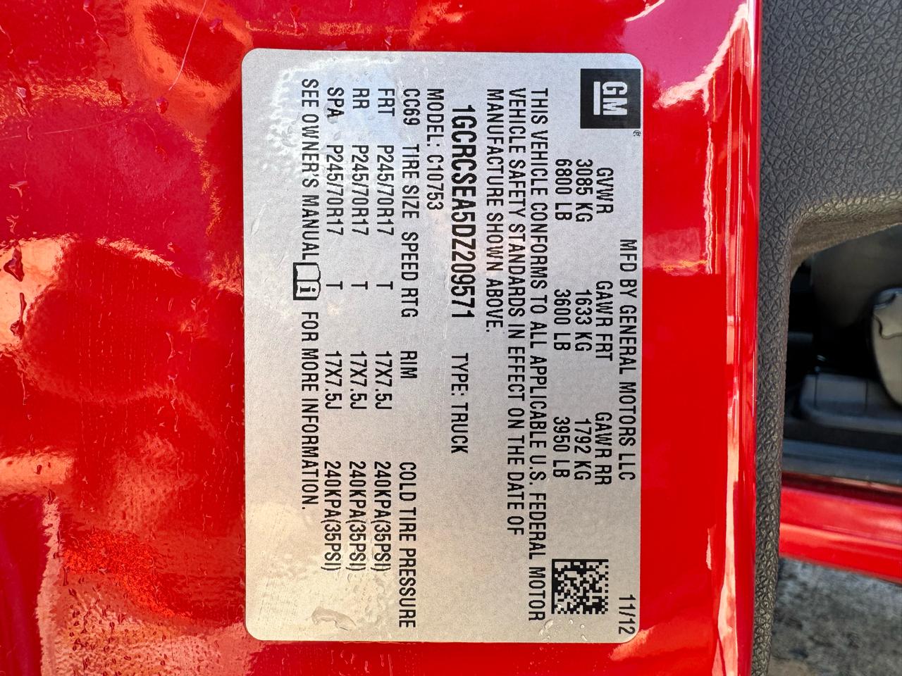 Chevrolet Silverado 1500 2WD Ext Cab 143.5" LT 2013