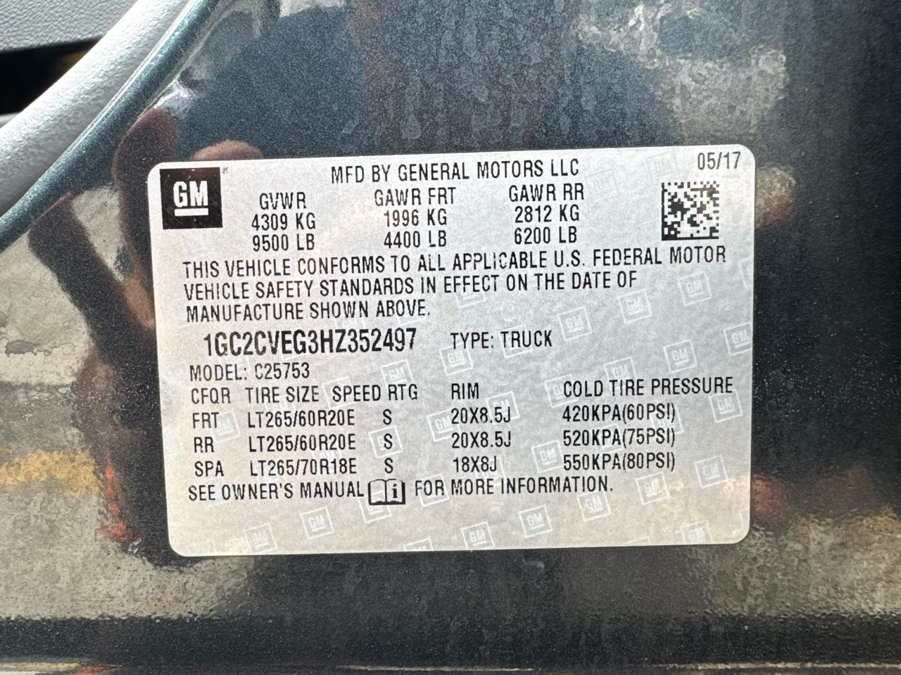 Chevrolet Silverado 2500HD 2WD Double Cab 144.2" LT 2017