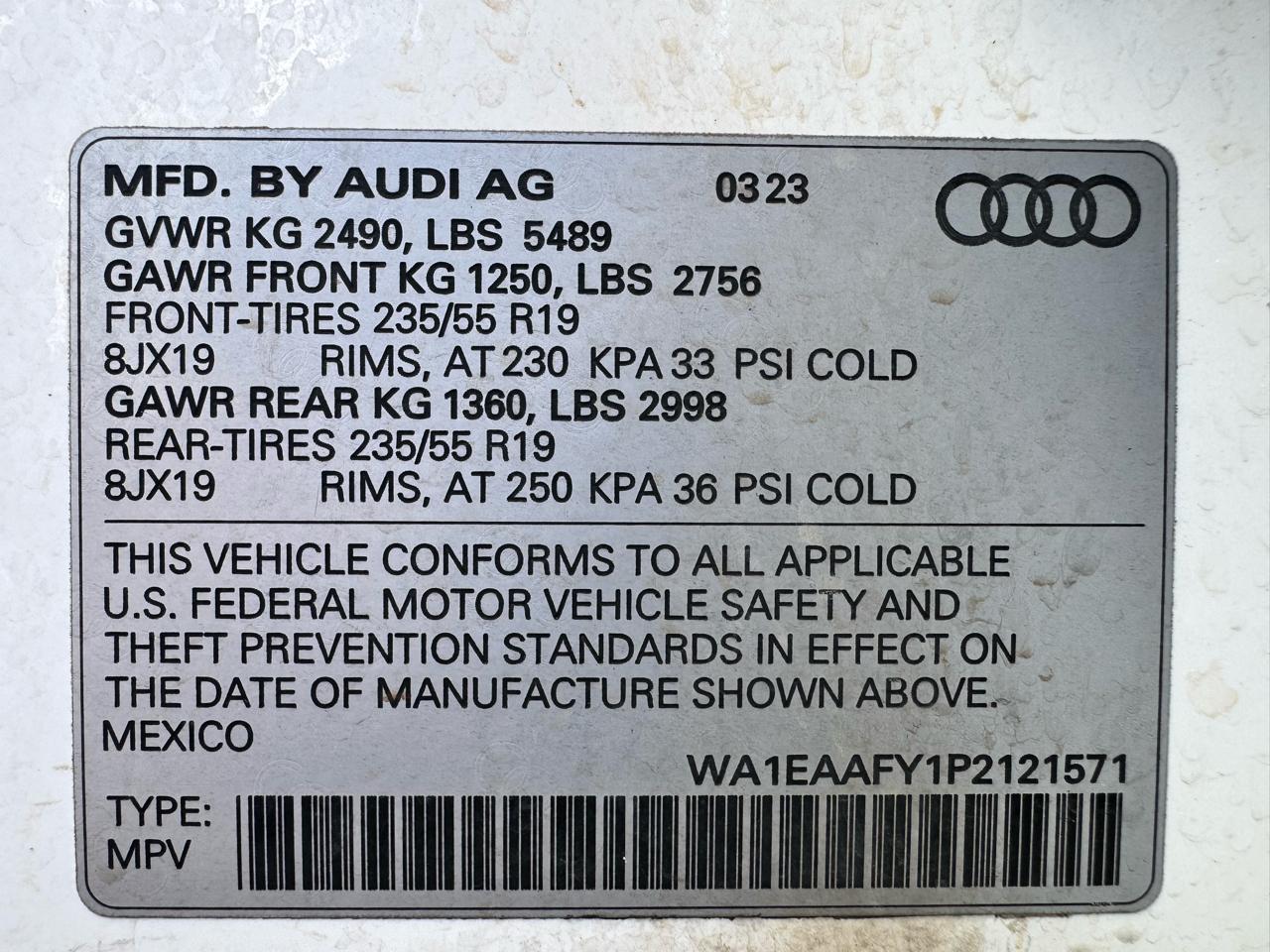 Audi Q5 S line Premium Plus 45 TFSI quattro 2023