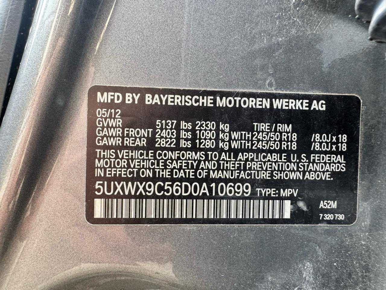 BMW X3 AWD 4dr xDrive28i 2013