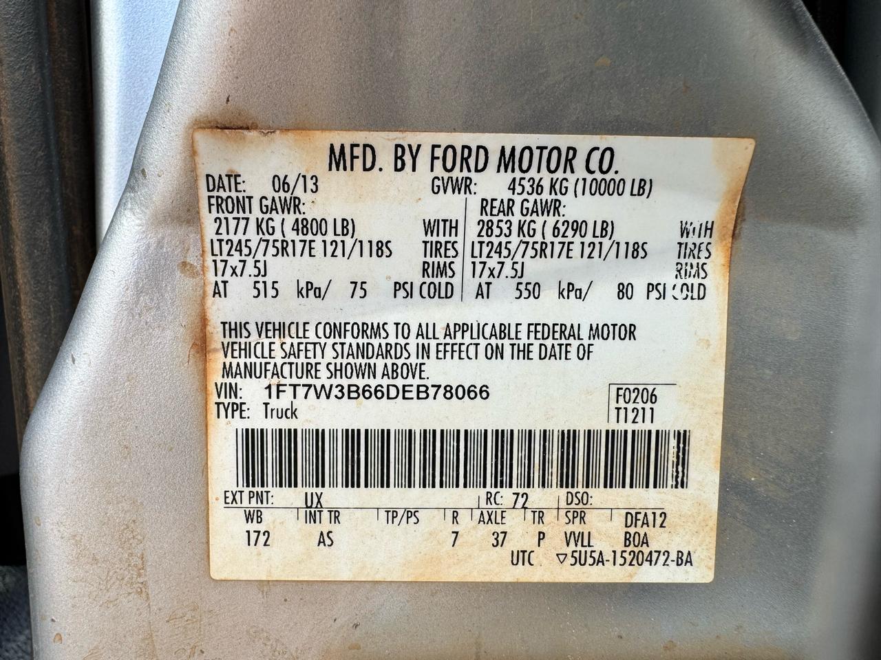 Ford Super Duty F-350 SRW 4WD Crew Cab 156" King Ranch 2013