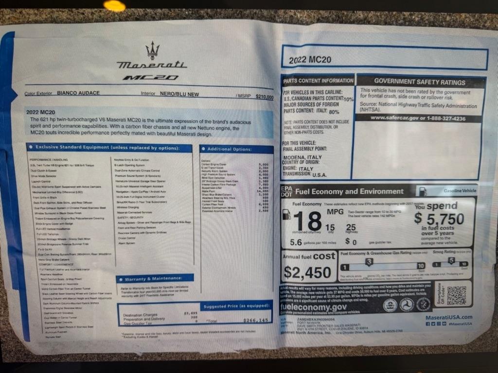 Maserati MC20 Base 2022