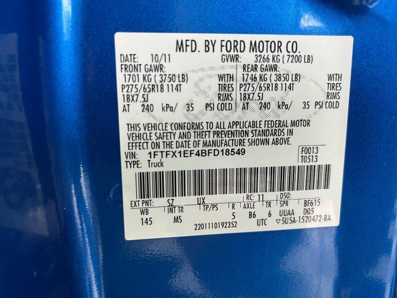 Ford F-150 XL SuperCab 8-ft. Bed 4WD 2011