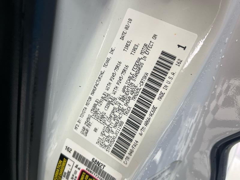 Toyota Tacoma SR5 Access Cab I4 6AT 2WD 2018