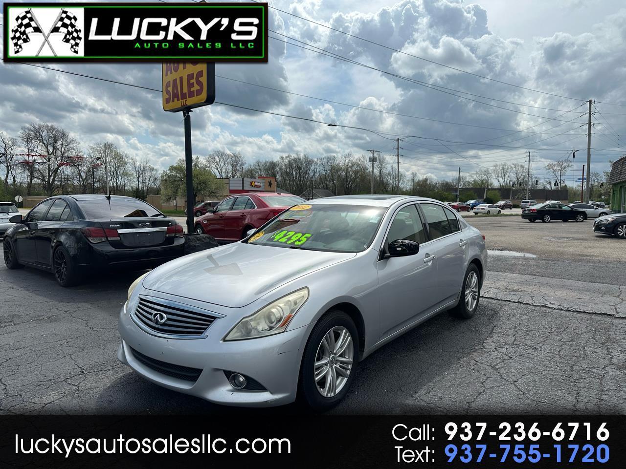 2012 Infiniti G Sedan 37x AWD