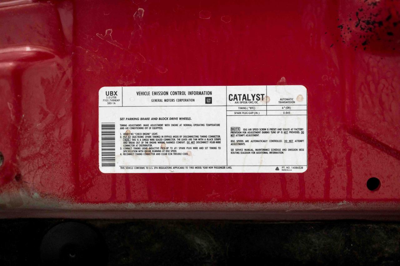 Chevrolet Camaro Z28 1985