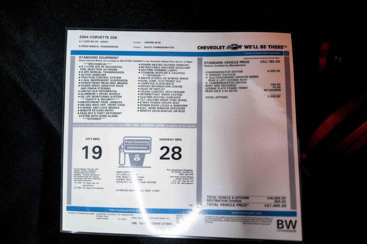 Chevrolet Corvette Z06 2004