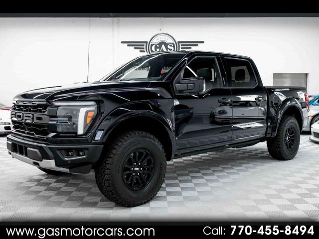 Black 2024 Ford F-150 Pickup Truck Four-Wheel Drive Automatic