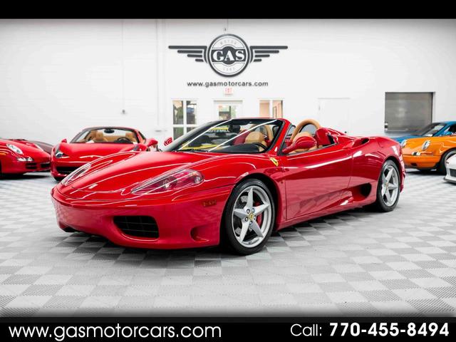 Red 2002 Ferrari 360 Spider Convertible Rear-Wheel Drive Manual