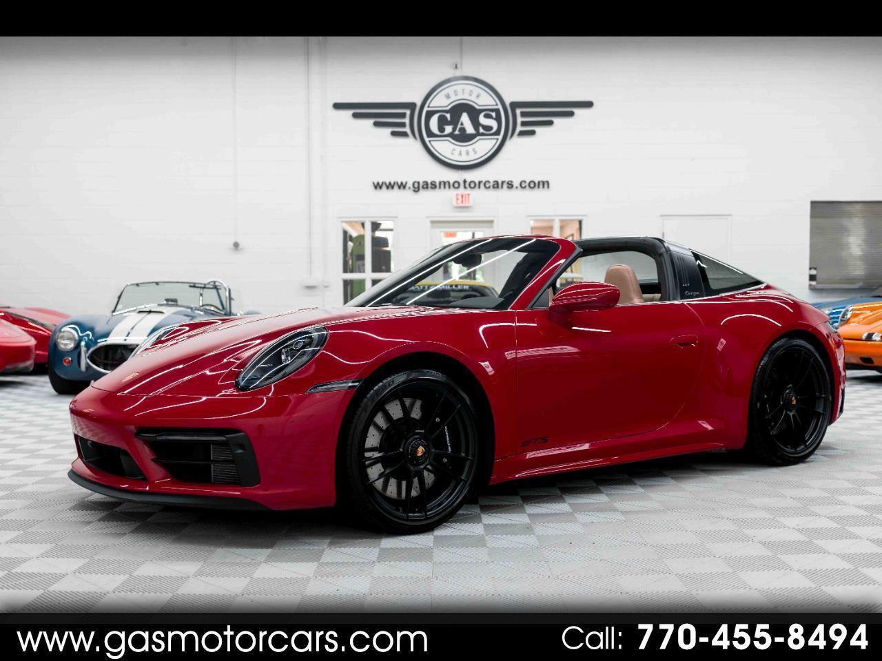 Red 2023 Porsche 911 Convertible All-Wheel Drive 7-Speed Manual