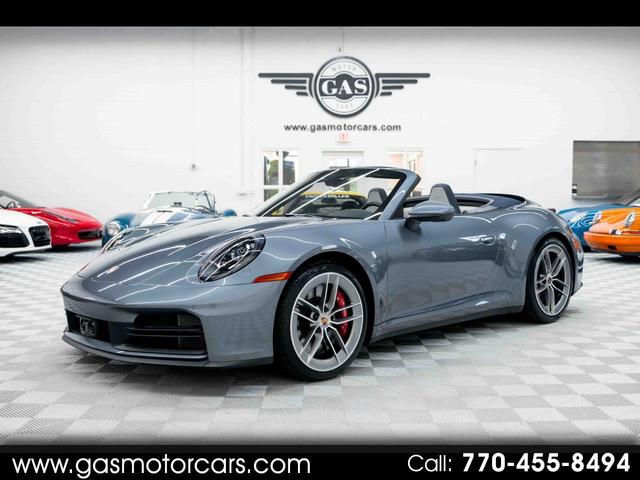Gray 2025 Porsche 911 Convertible Rear-Wheel Drive 8-Speed Automatic