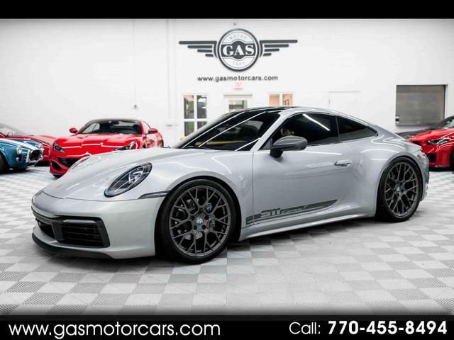 Silver 2023 Porsche 911 Coupe Rear-Wheel Drive Manual