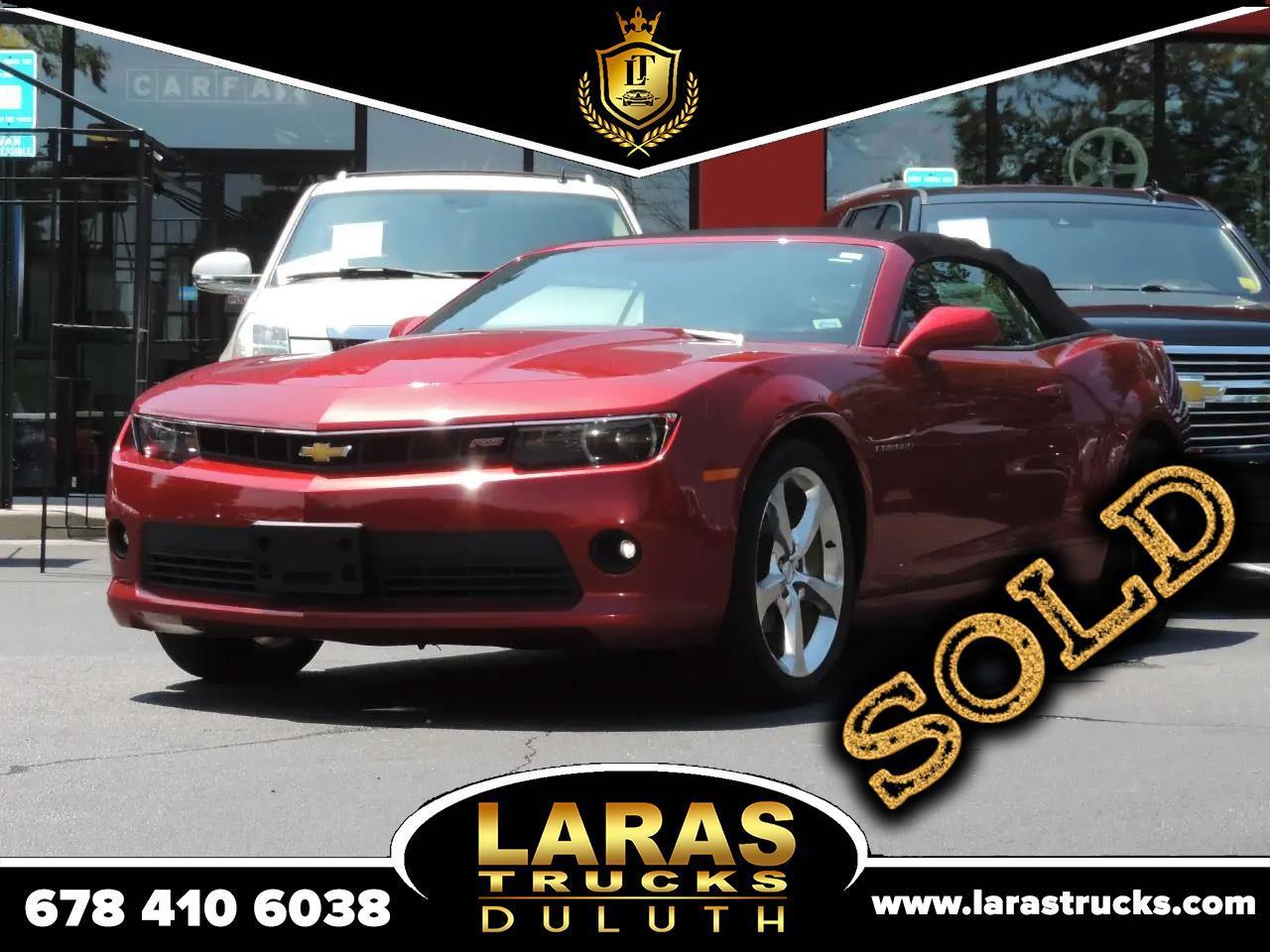 Used 2014 Chevrolet Camaro 2dr Conv Lt W 2lt For Sale In Duluth Ga 30096 Lara Truck Sales