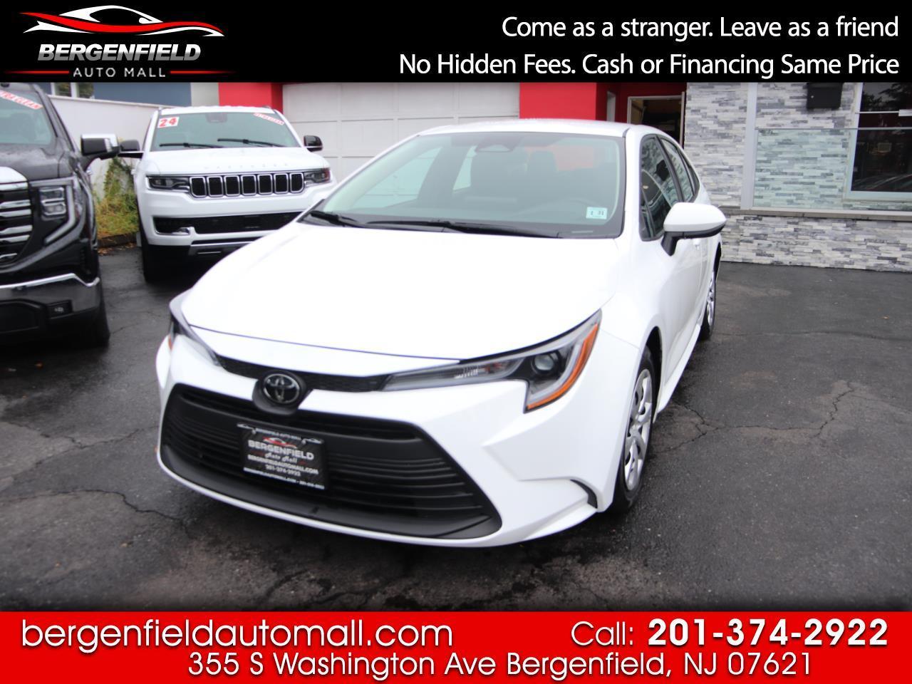 White 2026 Toyota Corolla Sedan Front-Wheel Drive Automatic