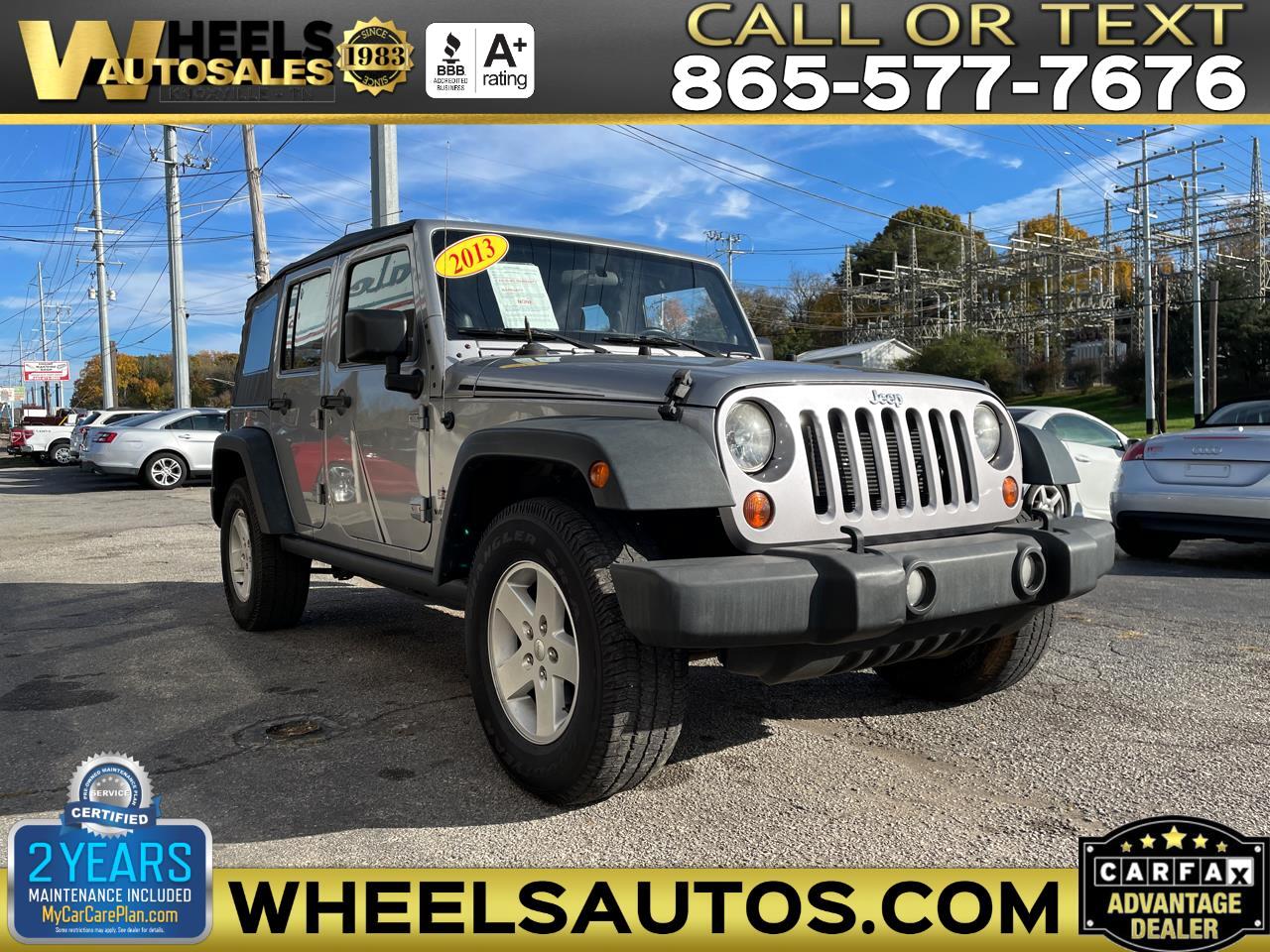 Buy Here Pay Here 2013 Jeep Wrangler Unlimited Sport 4D SUV 4WD for Sale in  Knoxville TN 37920 Wheels Auto Sales