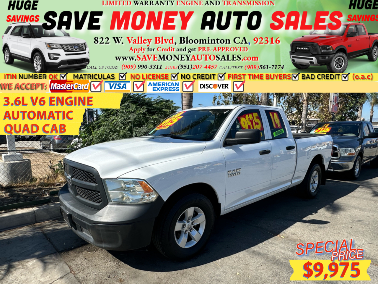 2014 RAM 1500 3.6L V6 ENGINE>AUTOMATIC>QUAD CAB