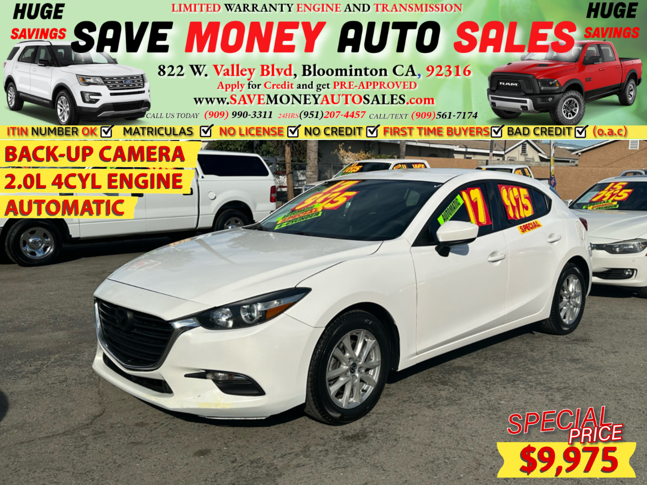 2017 Mazda Mazda3 5-Door BACK-UP CAMERA>2.0L 4CYL ENGINE>AUTOMATIC