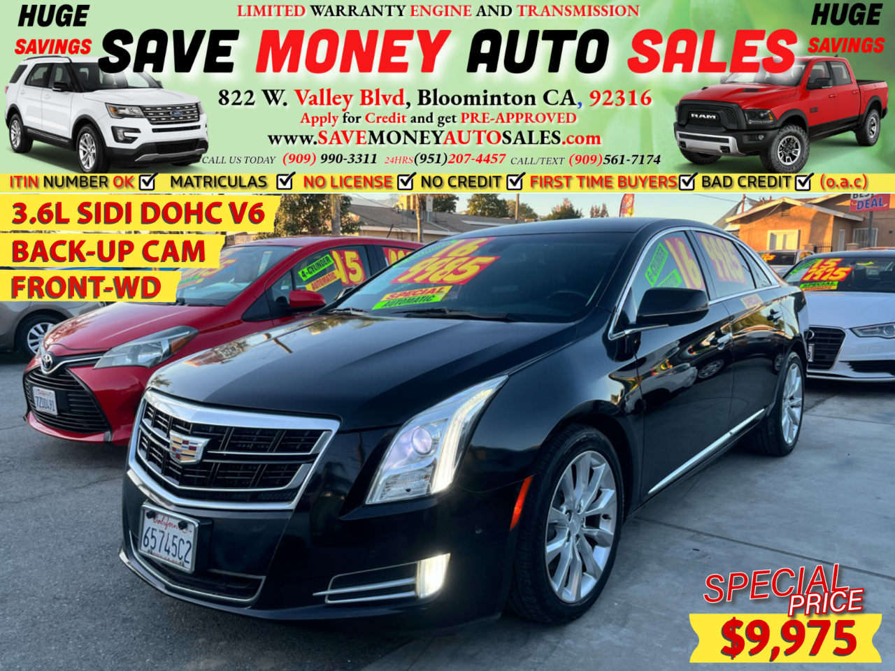 2016 Cadillac XTS 3.6L SIDI DOHC V6>BACKUP CAM>FRONT-WD