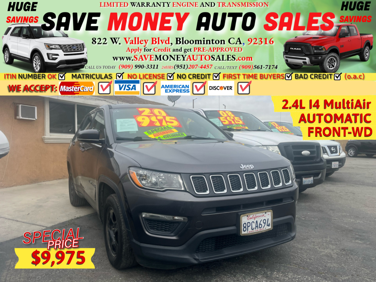 2020 Jeep Compass 2.4L I4 MultiAir>AUTOMATIC>FRONT-WD