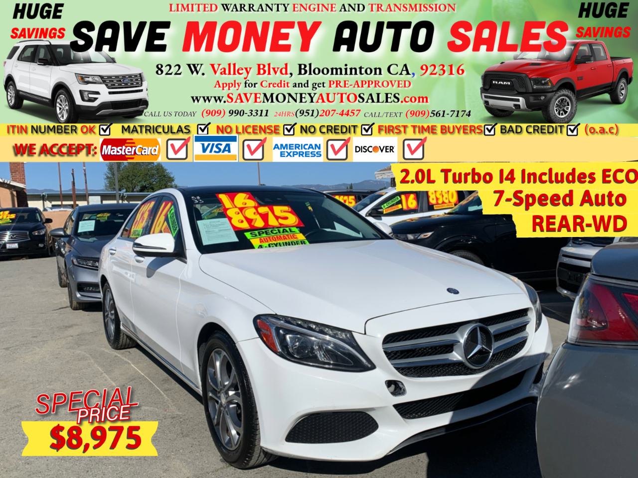 2016 Mercedes-Benz C-Class 4dr Sdn C 300 RWD