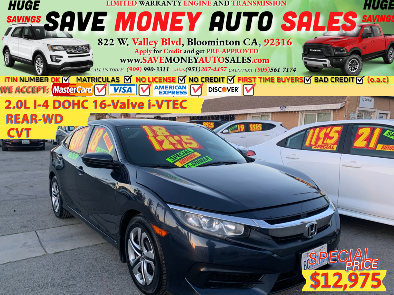 2018 Honda Civic Sedan LX CVT