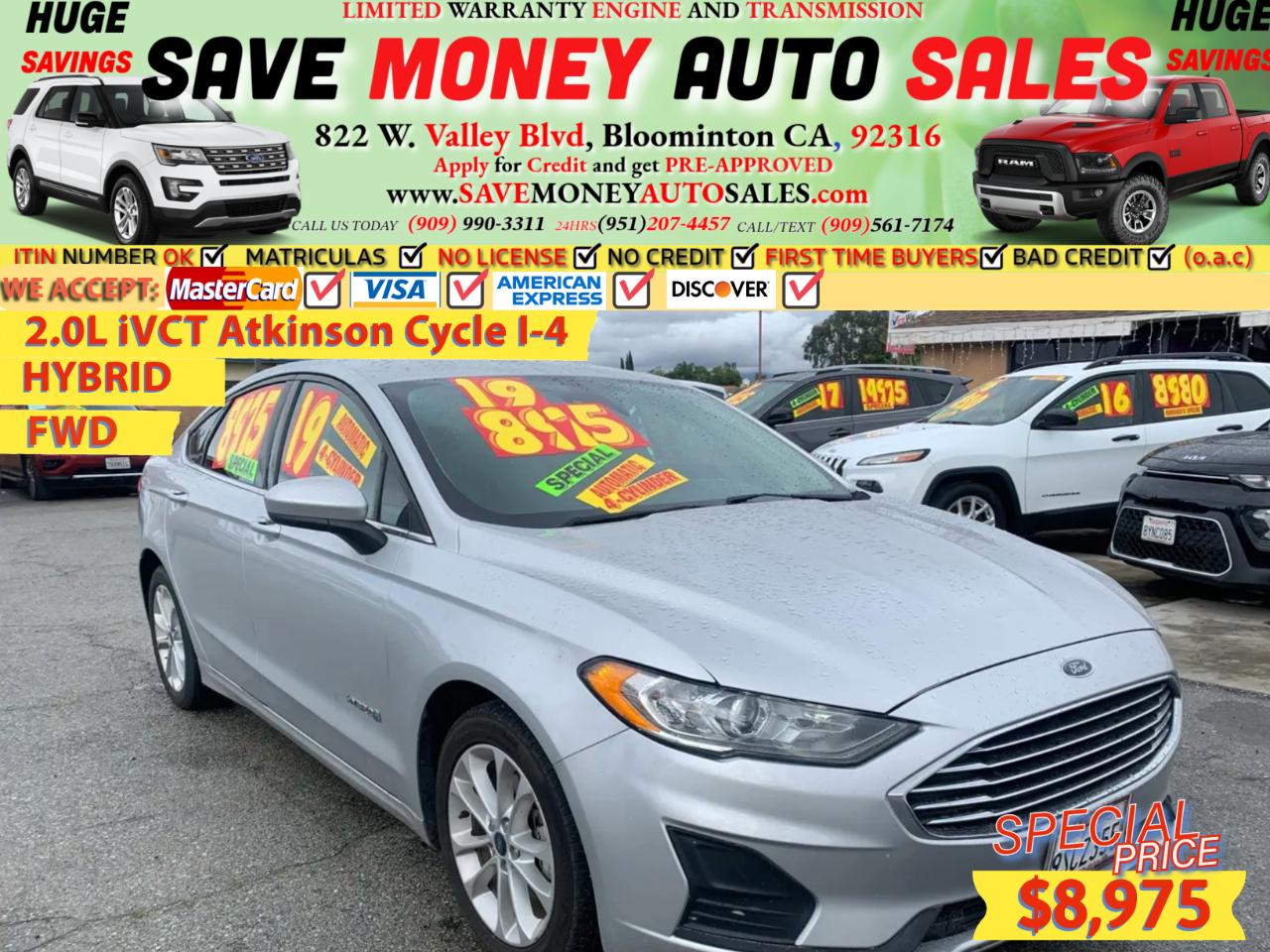2019 Ford Fusion Hybrid SE FWD