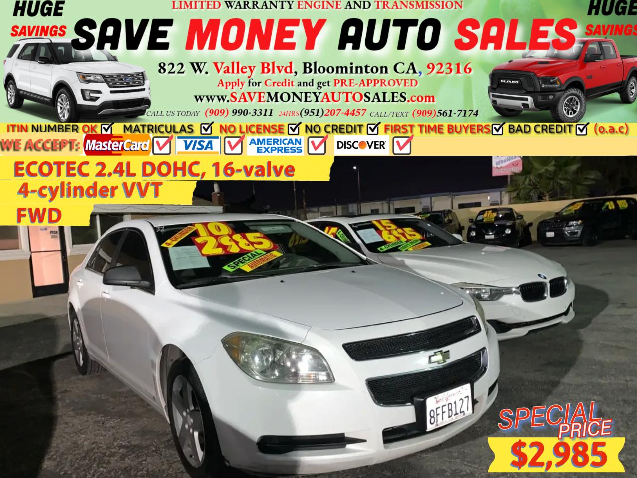 2010 Chevrolet Malibu 4dr Sdn LS w/1FL
