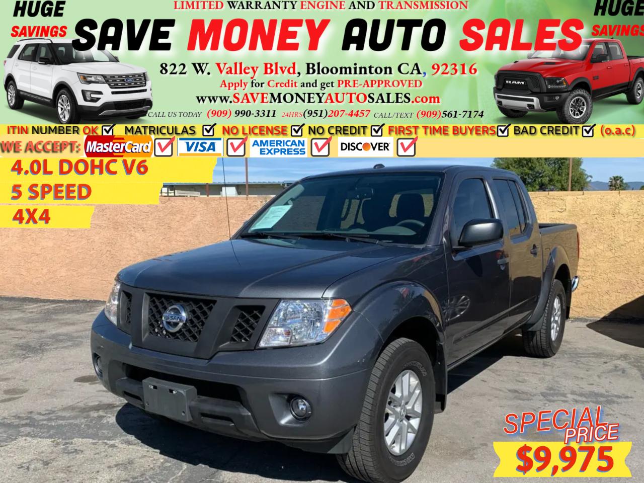 2016 Nissan Frontier 4WD Crew Cab SWB Auto SV