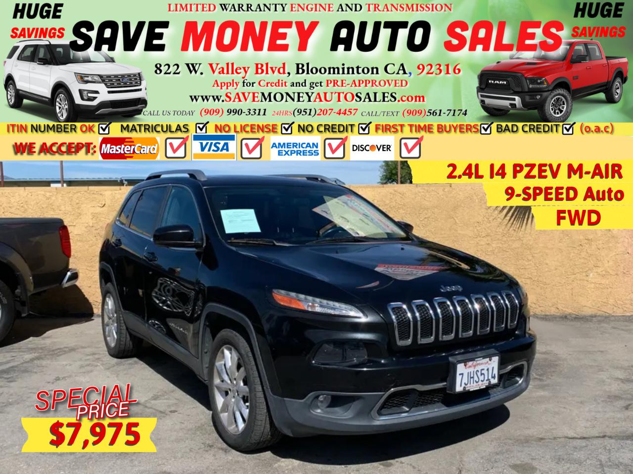 2015 Jeep Cherokee FWD 4dr Limited