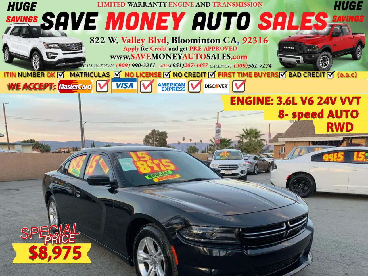 2015 Dodge Charger 4dr Sdn SE RWD