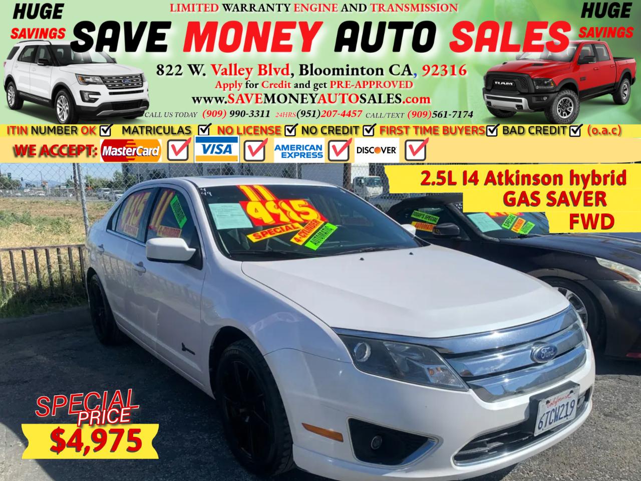 2011 Ford Fusion 4dr Sdn Hybrid FWD