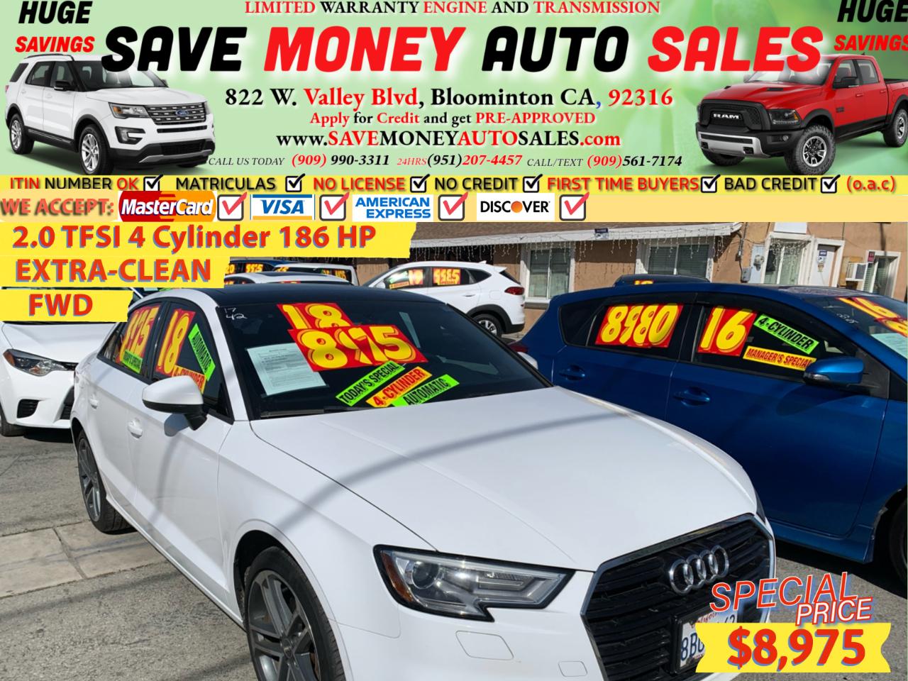 2018 Audi A3 Sedan 2.0 TFSI Tech Premium FWD