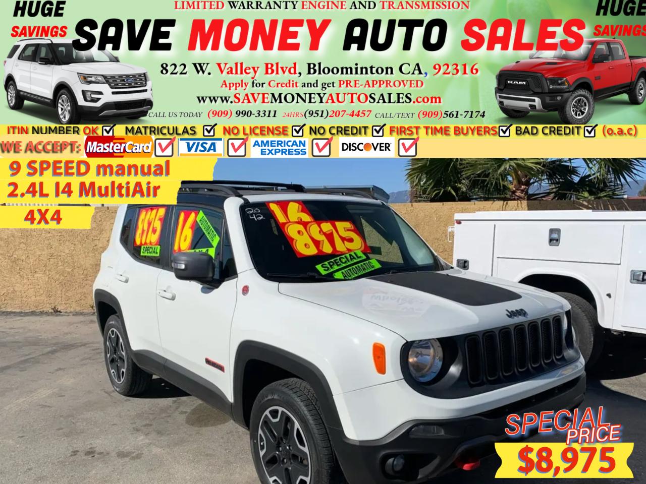 2016 Jeep Renegade 4WD 4dr Trailhawk