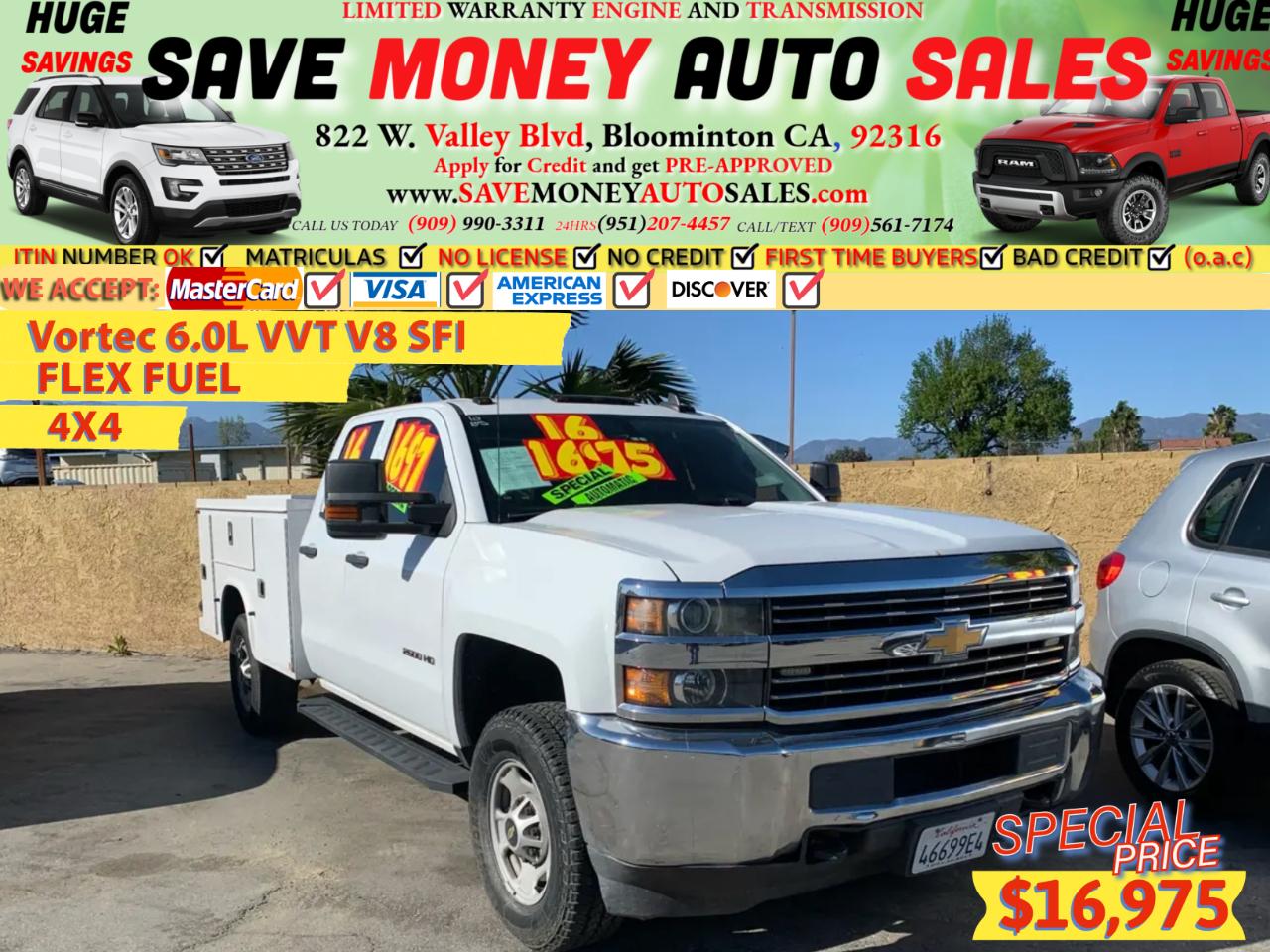 2016 Chevrolet Silverado 2500HD 4WD Double Cab 158.1" Work Truck