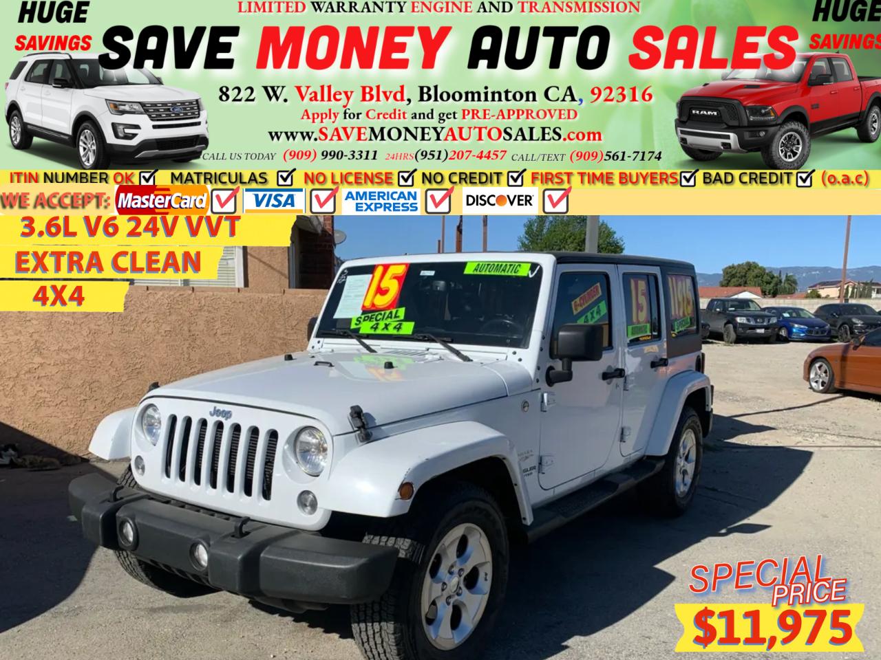 2015 Jeep Wrangler Unlimited 4WD 4dr Sahara