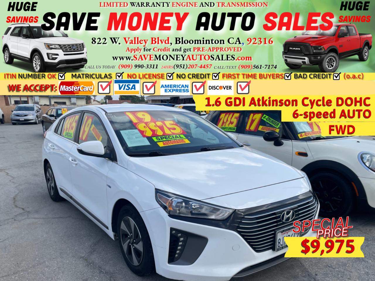 2019 Hyundai Ioniq Hybrid SEL Hatchback