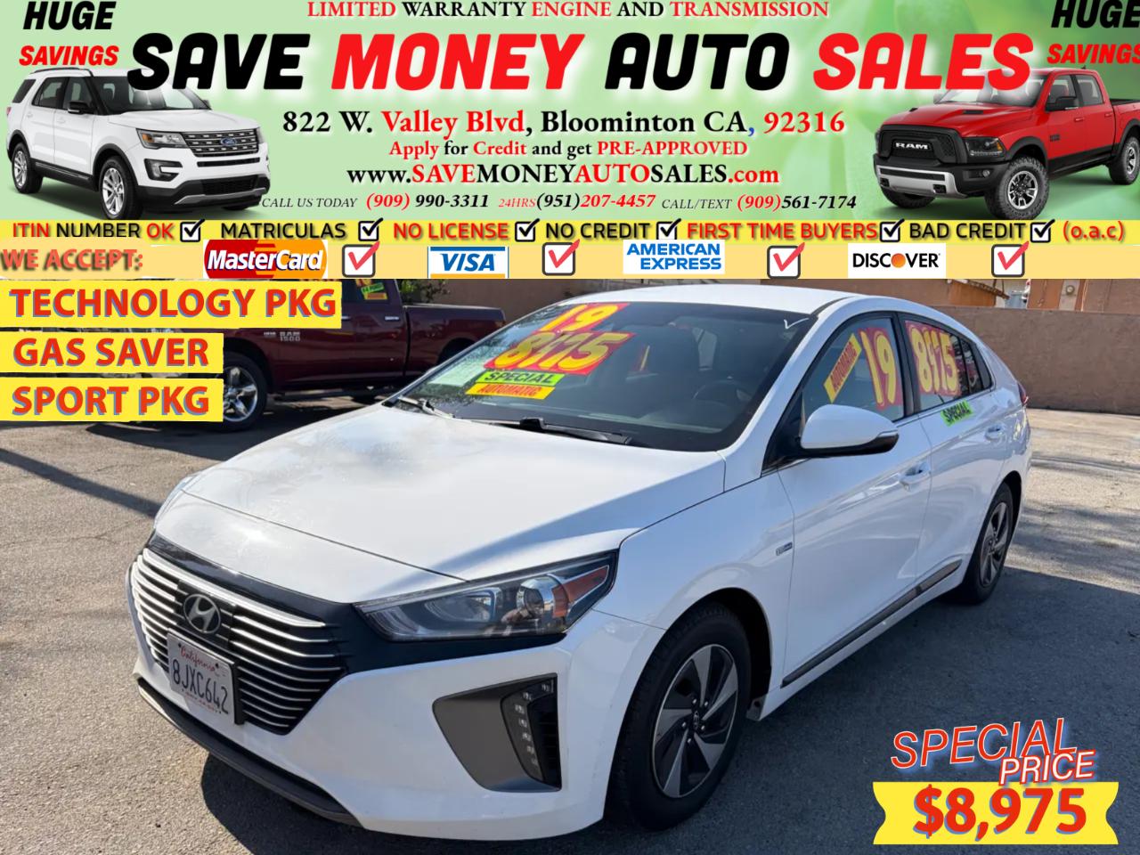 2019 Hyundai Ioniq Hybrid SEL Hatchback