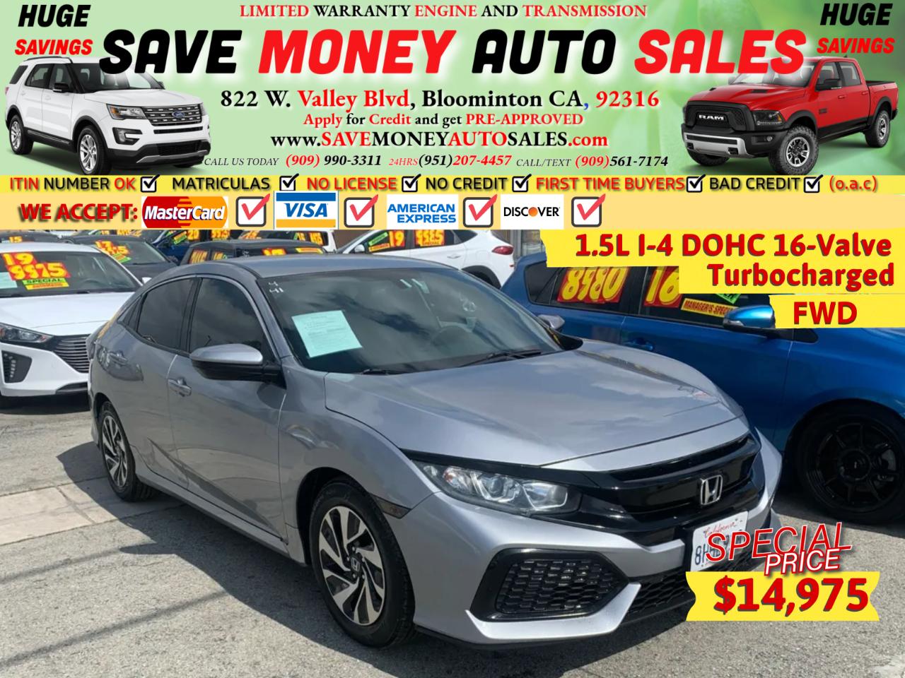 2018 Honda Civic Hatchback LX CVT