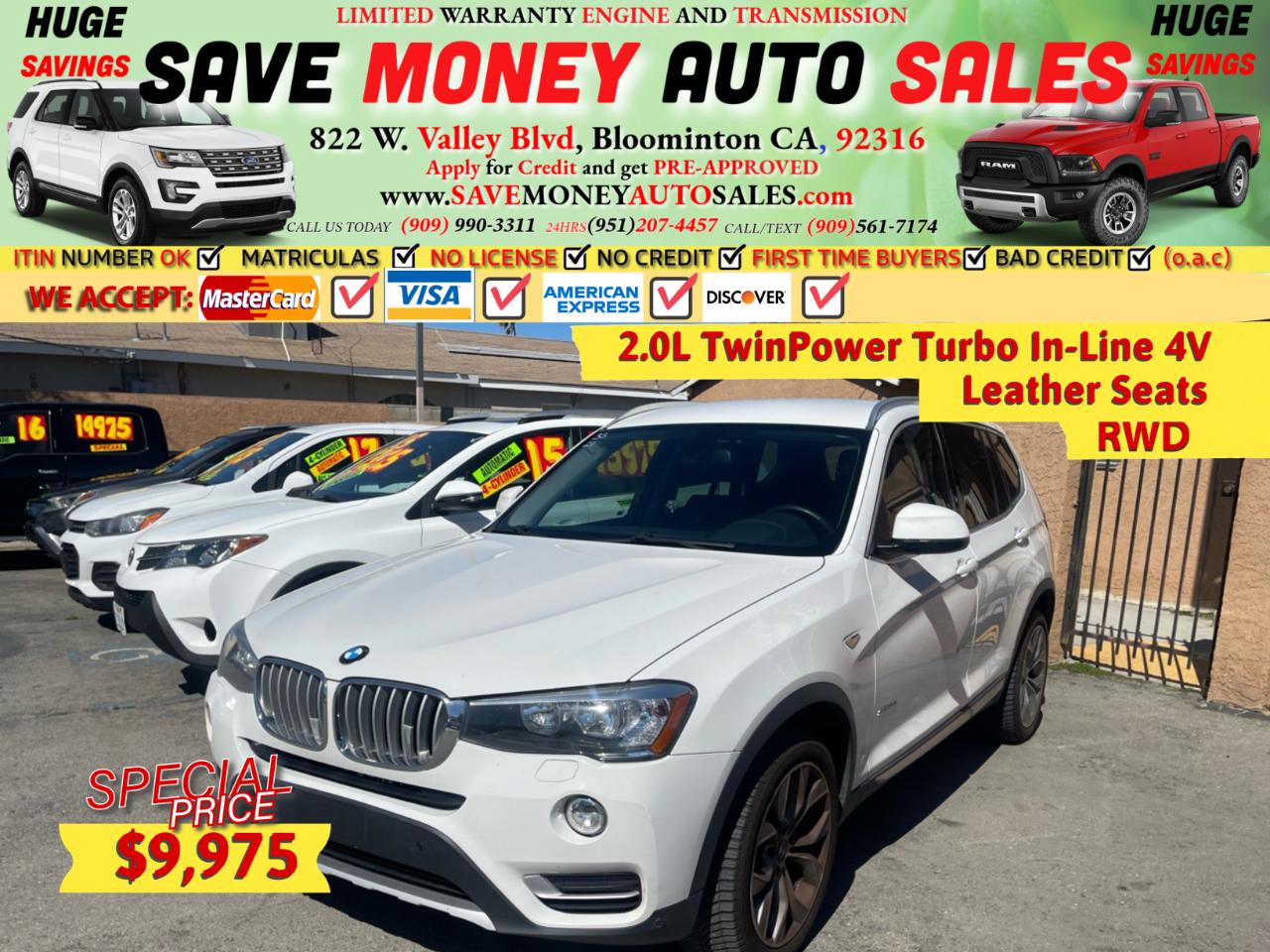 2017 BMW X3 sDrive28i Sports Activity Vehicle