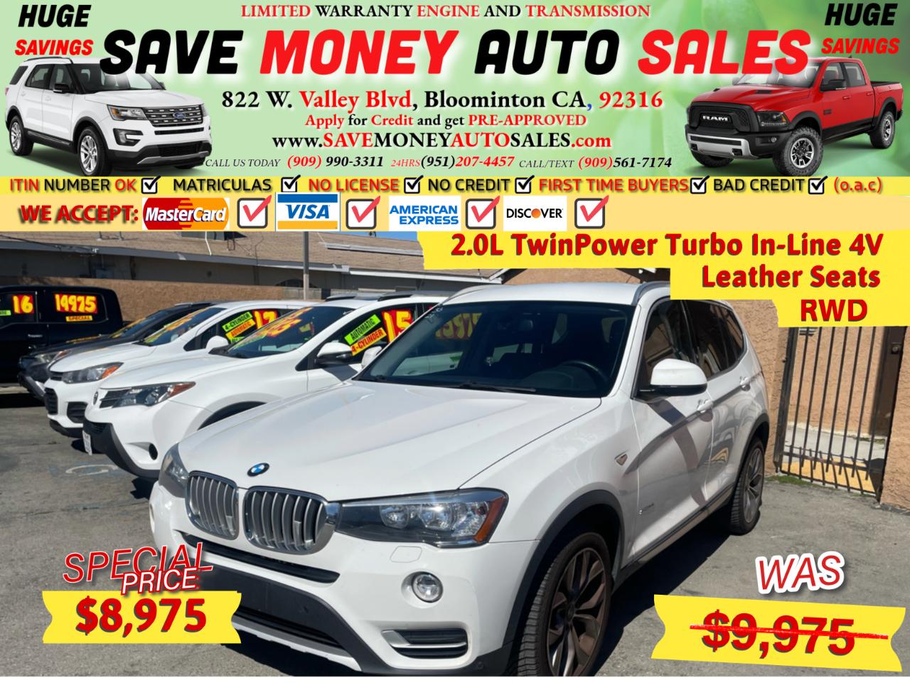 2017 BMW X3 sDrive28i Sports Activity Vehicle