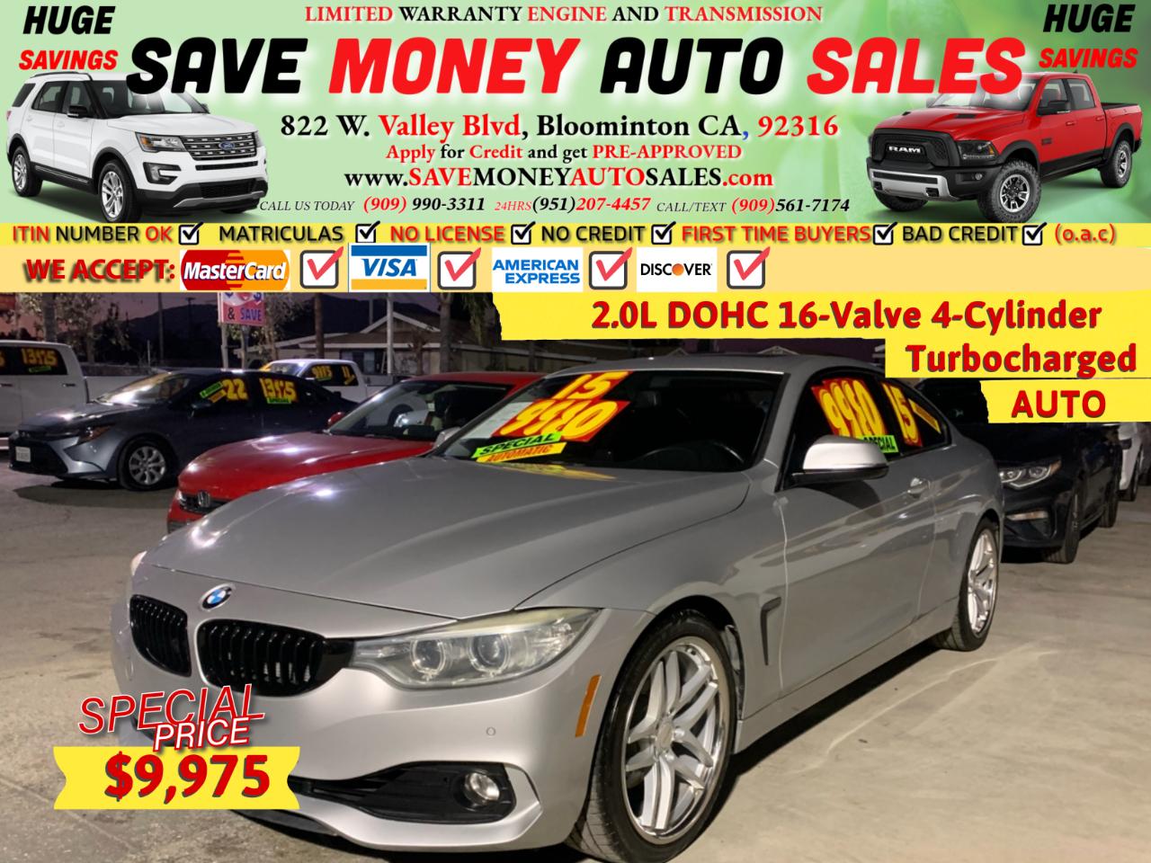 2015 BMW 4 Series 2dr Cpe 428i RWD SULEV