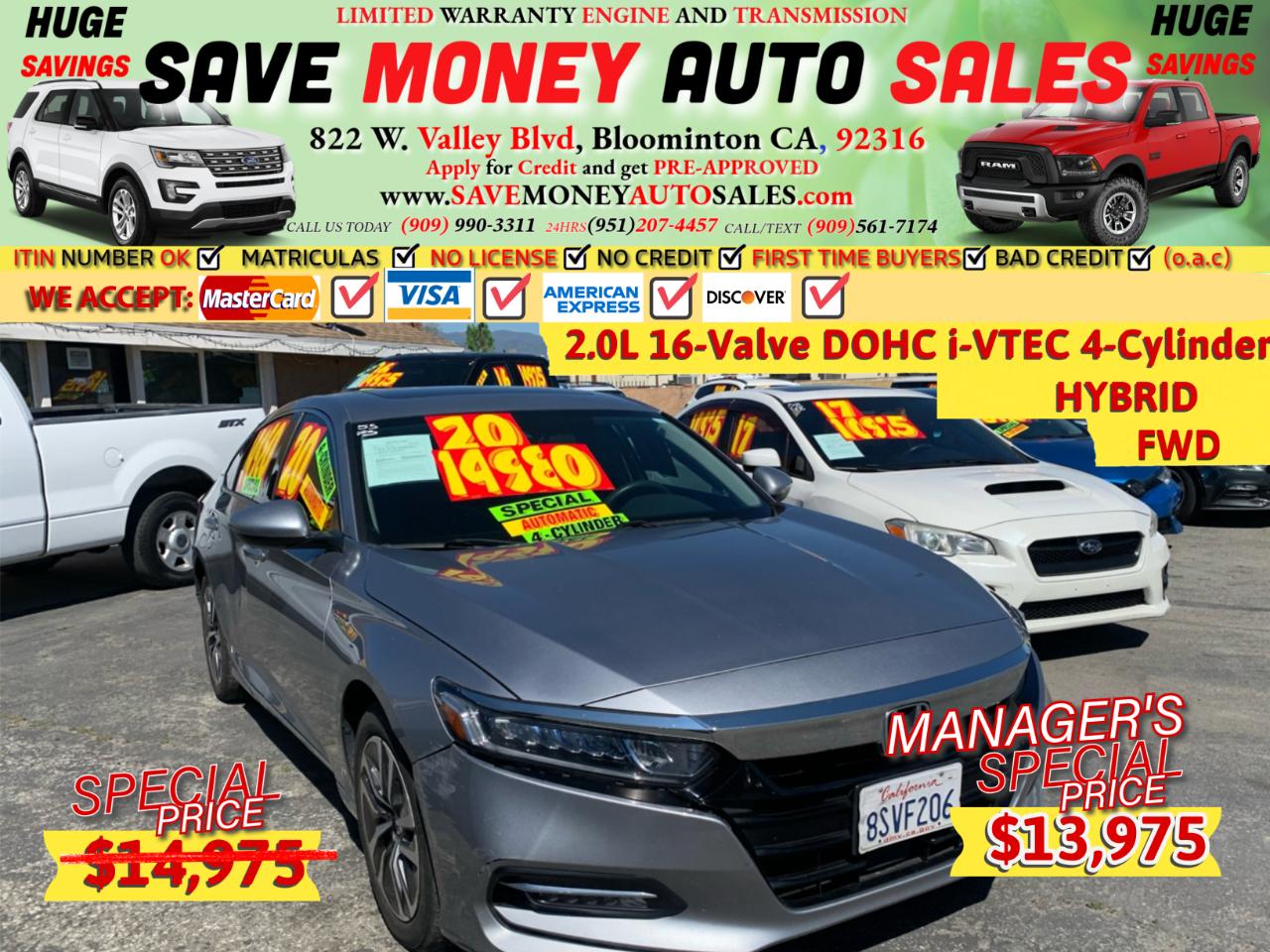 2020 Honda Accord Hybrid EX Sedan