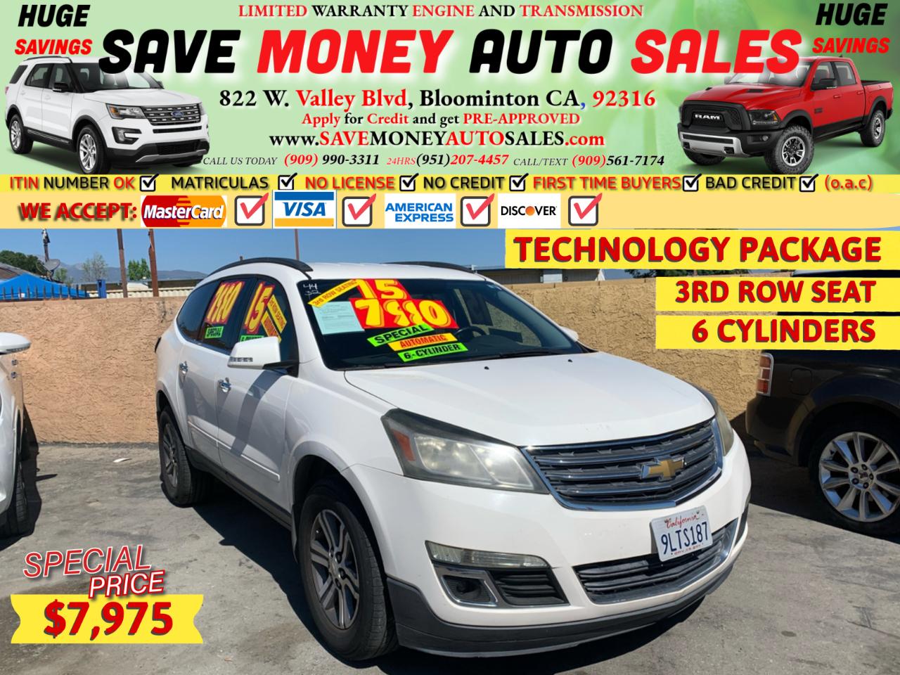 2015 Chevrolet Traverse FWD 4dr LT w/2LT