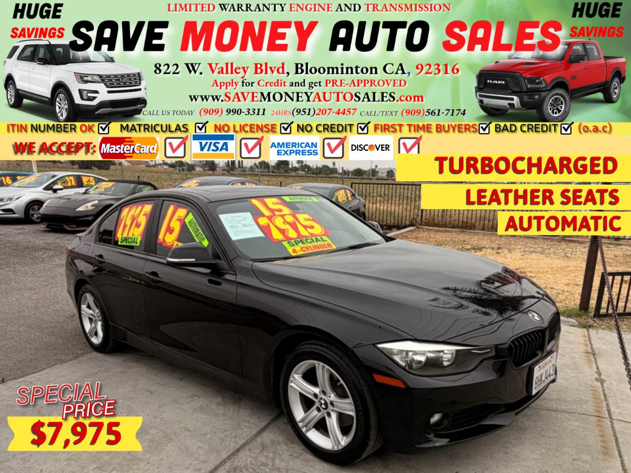 2015 BMW 3 Series 4dr Sdn 328i RWD SULEV