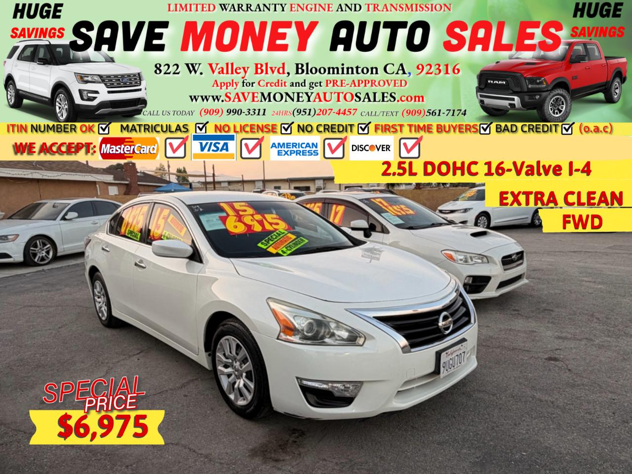 2015 Nissan Altima 4dr Sdn I4 2.5 S