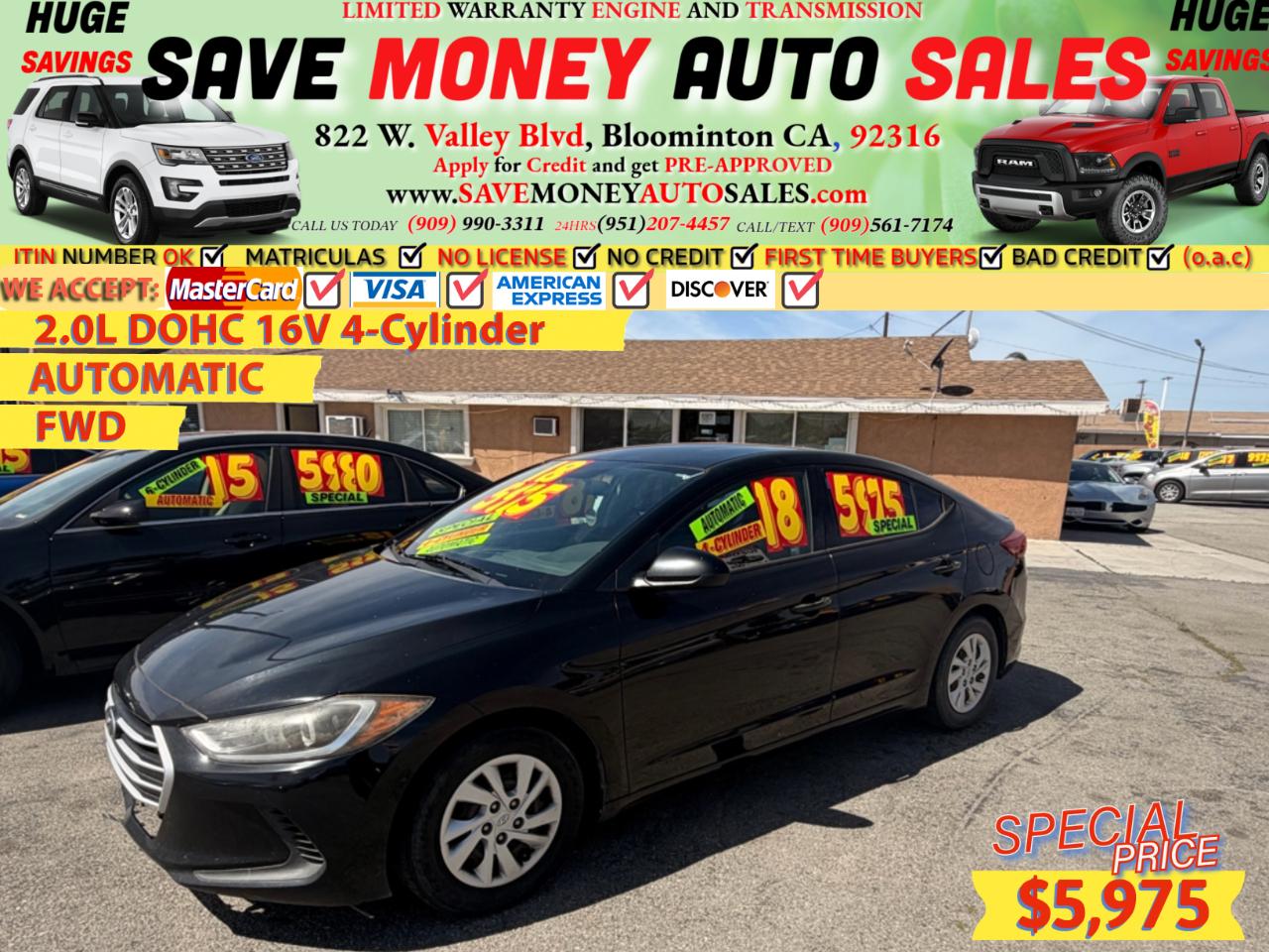 2018 Hyundai Elantra SE 2.0L Auto (Alabama)